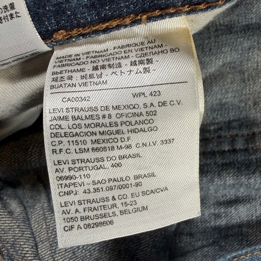Levi's 569 Loose‎ Straight Jeans Mens 40x32 (FITS 40x31) Blue Denim Relaxed Fit